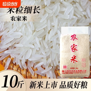 正宗农家米长粒香5kg优质大米10斤50斤批发便宜农家香米产地直发