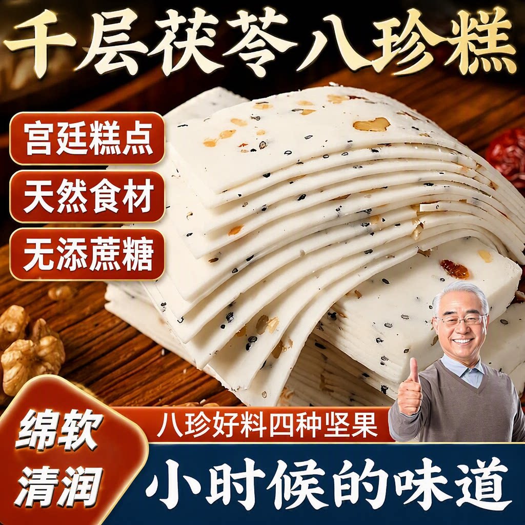 千层茯苓八珍糕云片糕早餐休闲图片