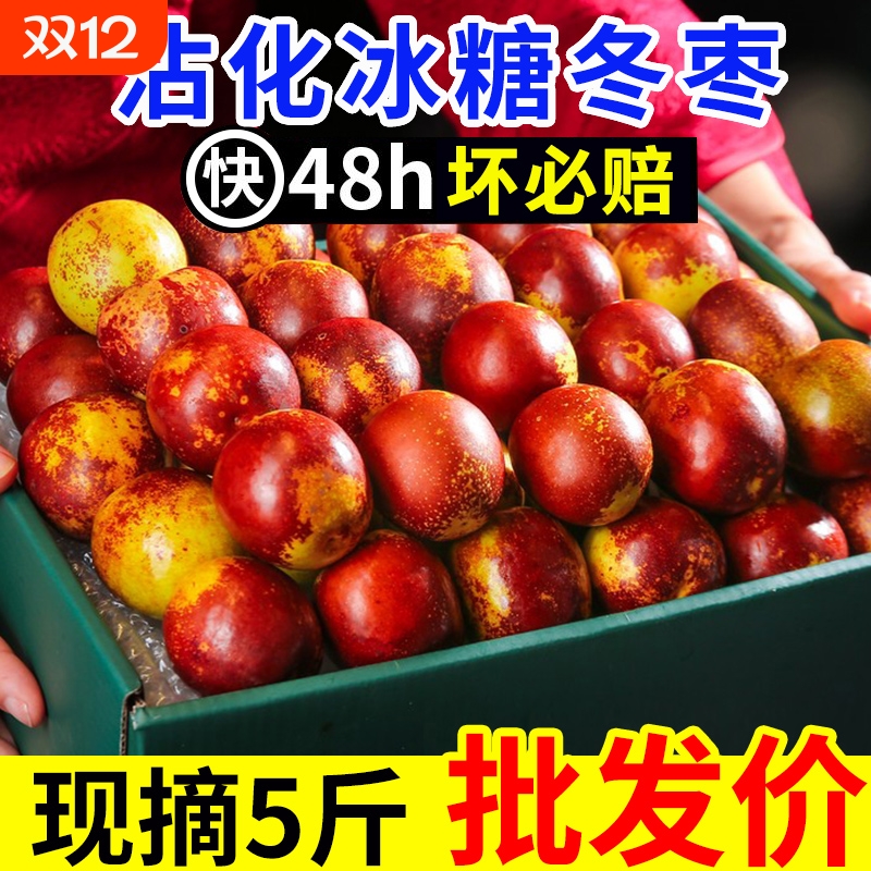 【超甜】正宗山东沾化冬枣超脆甜应季新鲜现摘水果大枣子整箱批发