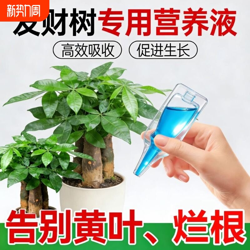 发财树专用营养液叶子发黄掉叶生根复活再生剂通用植物复合肥料