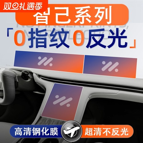 适用24-25款智己LS6仪表盘导航显示屏幕钢化膜L6中控屏贴膜保护膜