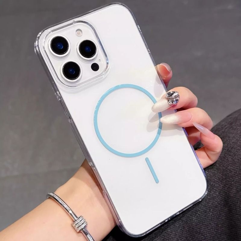 Magsafe细圈磁吸适用iPhone16promax手机壳苹果14por手机壳iPhone15ProMax新款简约超薄13防摔12promax保护壳