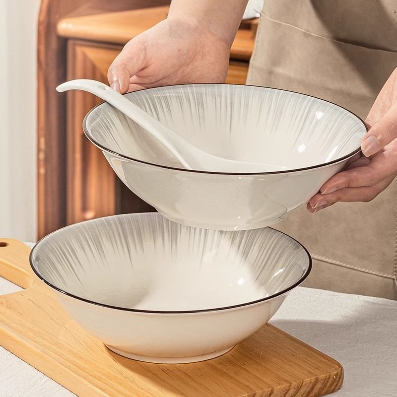 碗碟套装家用简约现代2025新款陶瓷碗盘筷餐具套装釉下彩饭碗菜盘