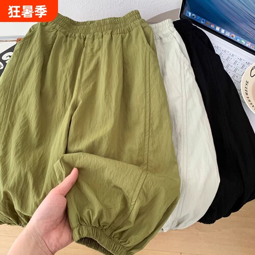 男童夏季灯笼裤儿童薄款防蚊裤