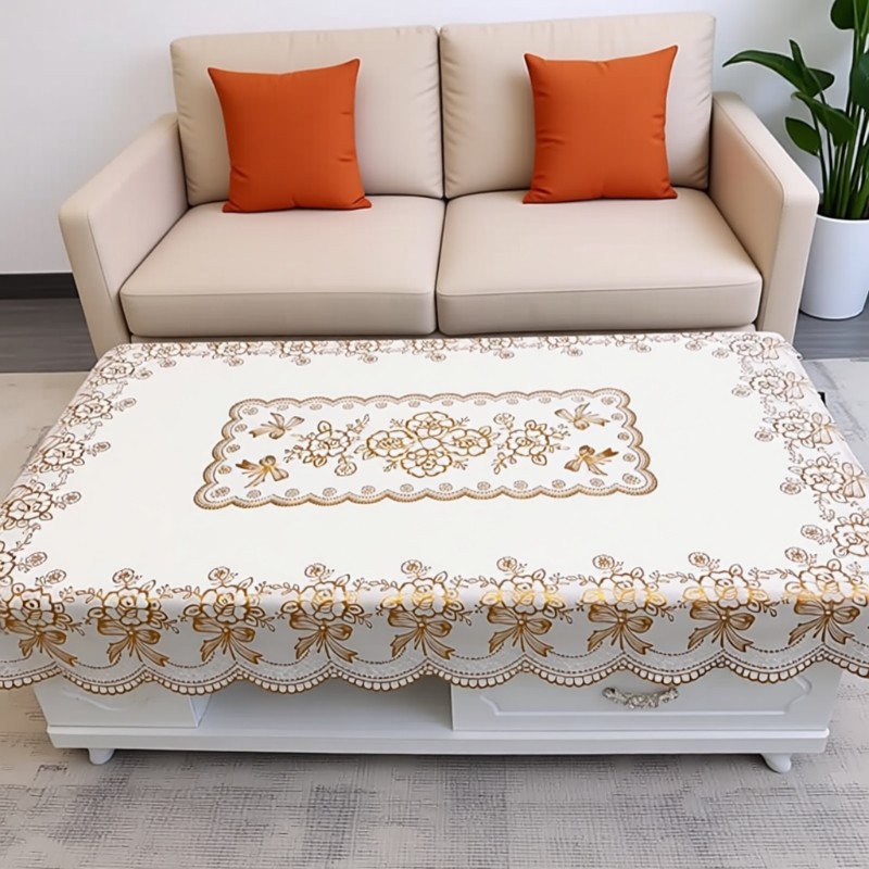 茶几桌布防水防油免洗防烫轻奢高级感餐桌布长方形茶几垫客厅台布