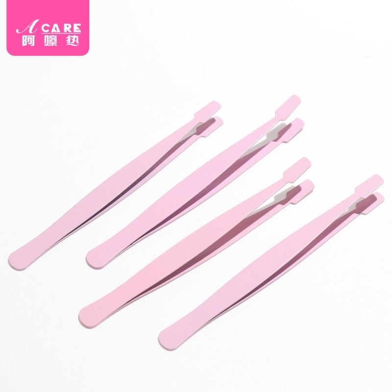 镊子/假睫毛C1vn800-假睫毛嫁接工具新手用平头夹子化妆镊子