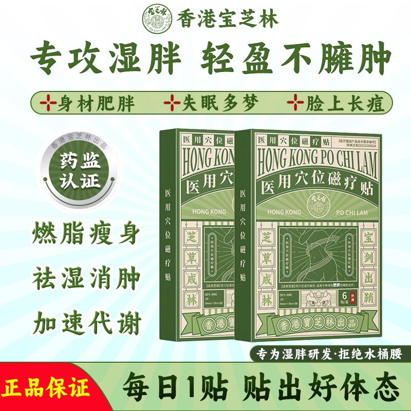 宝芝林医用穴位磁疗贴肚子瘦纤体贴湿气排体内湿寒肥肚脐贴成人
