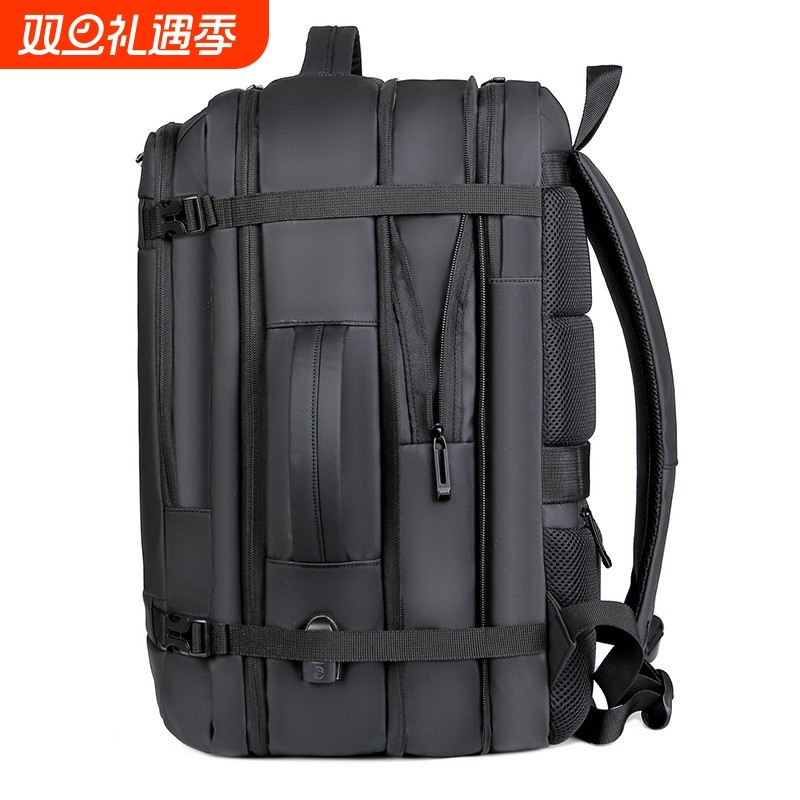 大容量多功能扩容扩展充电防水手提电脑背包商务休闲通勤男女双肩