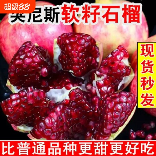 正宗突尼斯软籽石榴会理四川应当季新鲜无籽当季孕妇水果整箱批发