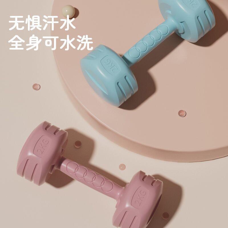 女士哑铃家用健身器材瘦身塑形哑铃一对儿童男士练手臂亚哑铃新款
