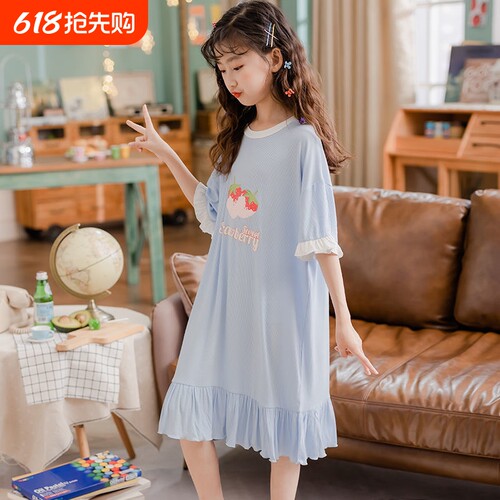 夏季女童睡裙儿童薄款