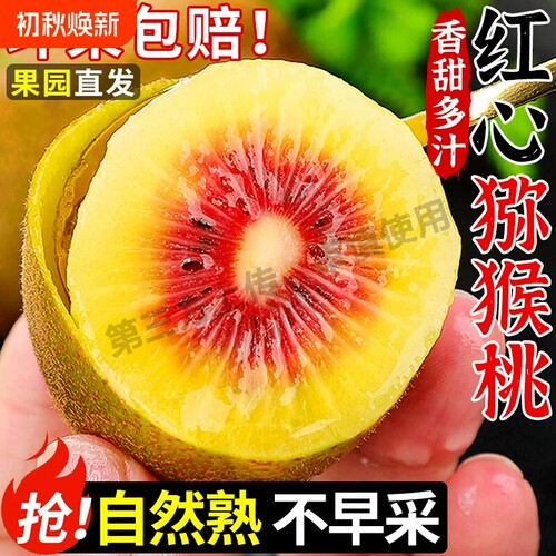 正宗四川红心猕猴桃奇异果新鲜水果现摘浦江弥猴桃整箱包邮大果