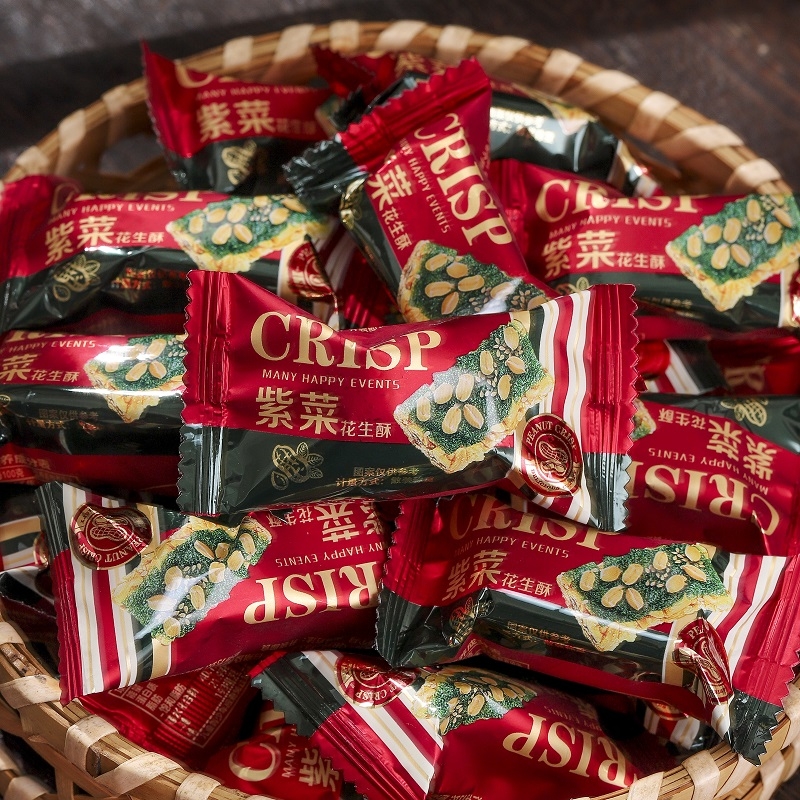 杜红酥糖袋装闽南特产紫菜花生酥福建特产小吃零食年货手工传统