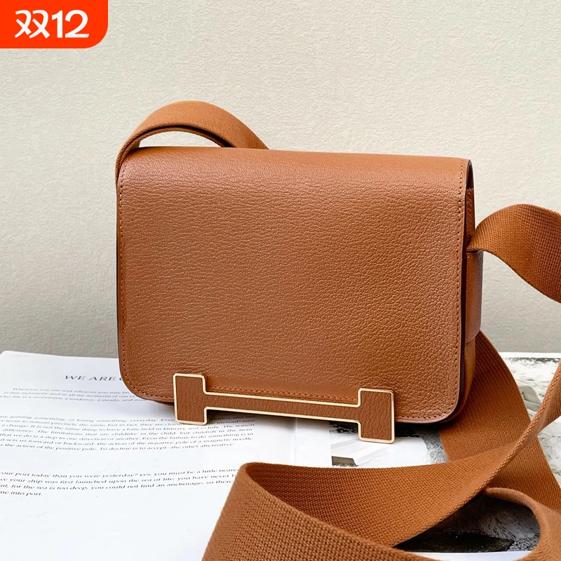 时尚木屐包真皮康康包新款斜挎单