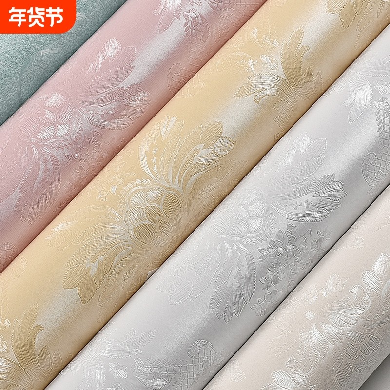 墙纸自粘防水防潮装饰温馨卧室客厅电视背景墙墙贴花房间壁纸贴