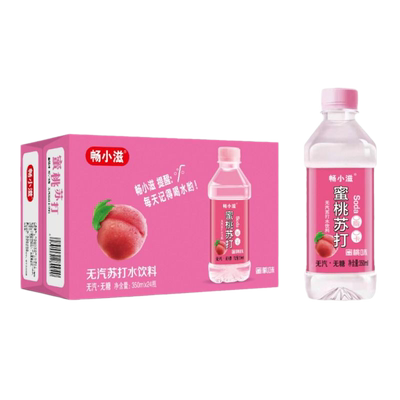 苏打水整箱24瓶原味柠檬蜜桃无糖无气0脂0卡弱碱性饮料特价清仓