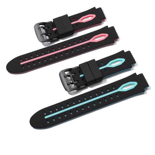 适用于小天才电话手表表带D2/Q1A儿童智能配件学生男女防水卡通硅胶手表带通用三四五六七保护高颜值蝴蝶手腕