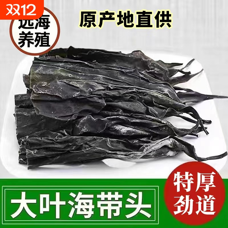 去尾海带干货新鲜日晒福建海带头厚实特级干海火锅煲汤食材特厚