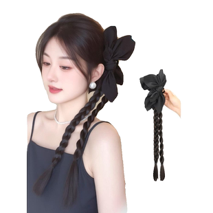 假发辫子女马尾自然麻花长辫仿真发蝴蝶抓夹发饰短发发丝编发发型