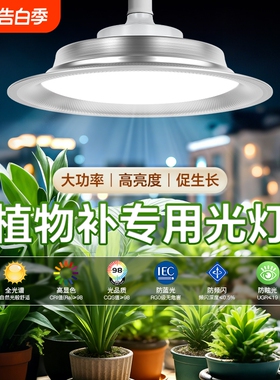 全光谱植物补光灯生长灯LED仿太阳光灯绿植多肉室内补光专用灯