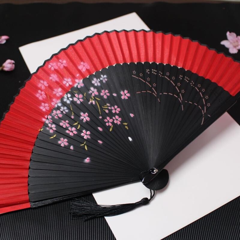 亚马逊ebay*跨境扇*抖音同款扇子*婚庆大红扇*舞蹈扇易打开*
