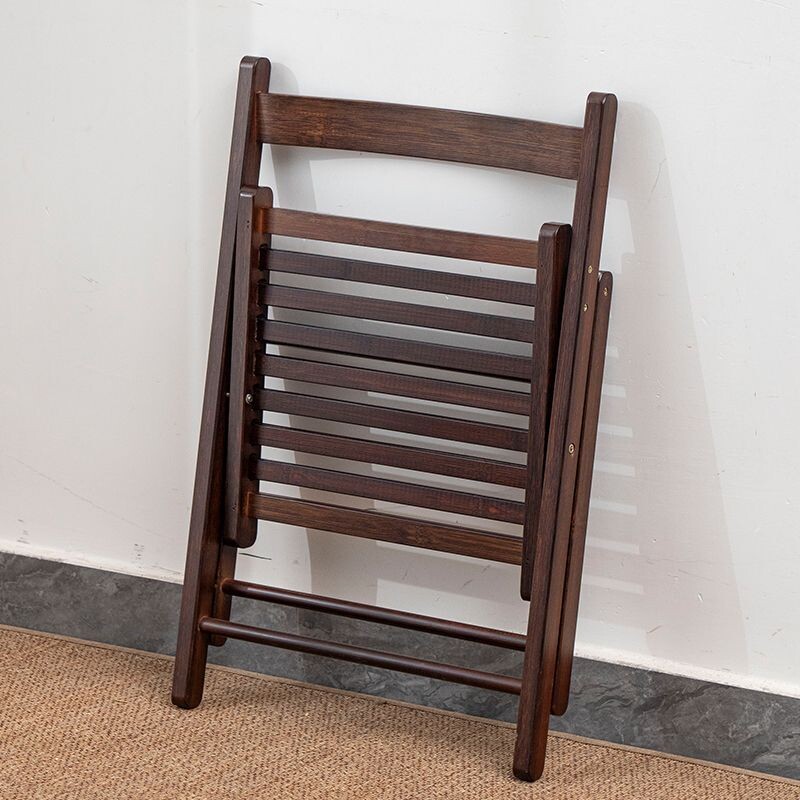 a简约家用靠背椅中式实木可折叠椅子便携餐椅办公室电脑椅凳子简