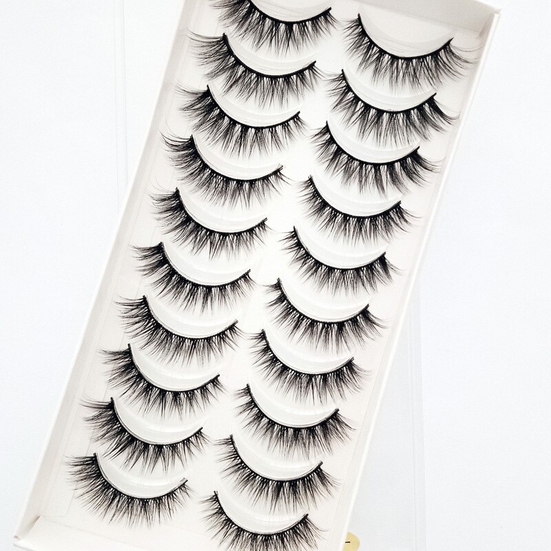 美王厂家批发 十对装假睫毛 浓密自然 简约  3D立体眼睫毛