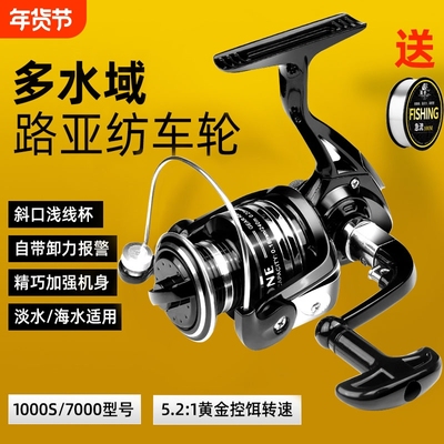 不锈钢纺车轮路亚远投全金属