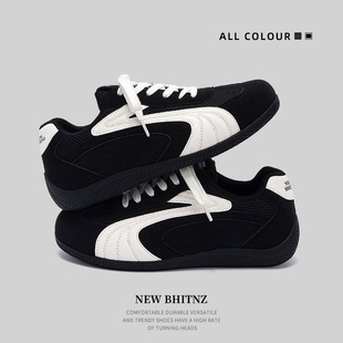 情侣潮流青年运动阿甘鞋 德训鞋 网面透气轻便软底休闲板鞋 夏季 男款