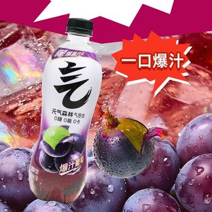 元 冰柠可乐味0糖0卡0脂清爽解腻气泡水 气森林气泡水480ml瓶装
