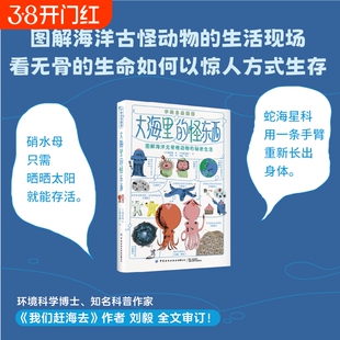 【正版】大海里的怪东西 图解海洋无脊椎生物的秘密生活 手绘自然图鉴 海洋生物科普图册自然科普图鉴
