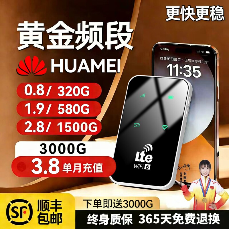智能wifi移动无线wifl6便携式免插卡2026新款路由器全国通用流量信号免驱动内置以太网