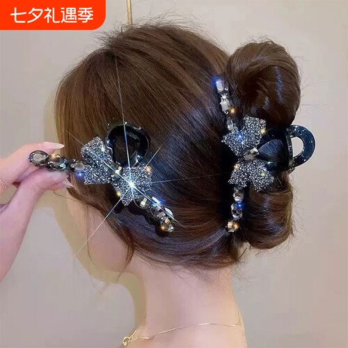 满钻大号11cm抓夹女高级感鲨鱼夹