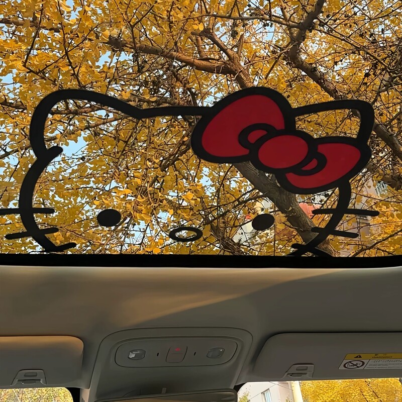 哈喽kitty天窗车贴防水车窗贴纸汽车装饰贴车身车贴墙面贴纸创意