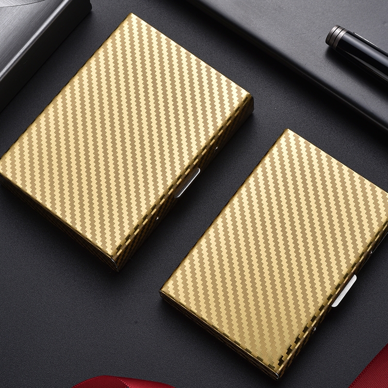 新型防盗刷防消磁卡包不锈钢多卡位男士便携商务卡夹大容量零钱包