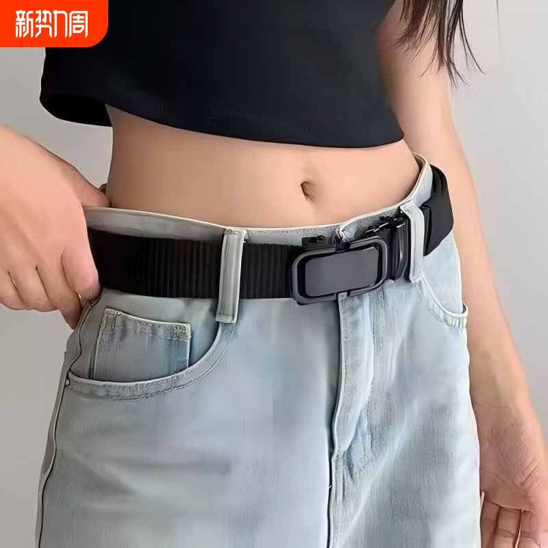 新款百搭外用青年结实学生运动腰带爆款舒适个性布带帆布带