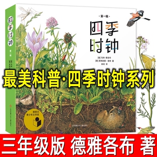 最美科普·四季时钟系列第一辑全套6册(德)乌纳雅各布著三年级下册必读课外书草地太阳蝴蝶花的时钟儿童科普百科绘本正版四年级