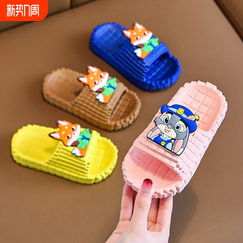 2026男女童动物拖鞋夏季可爱卡通男女童室外耐磨透气居家防滑拖鞋