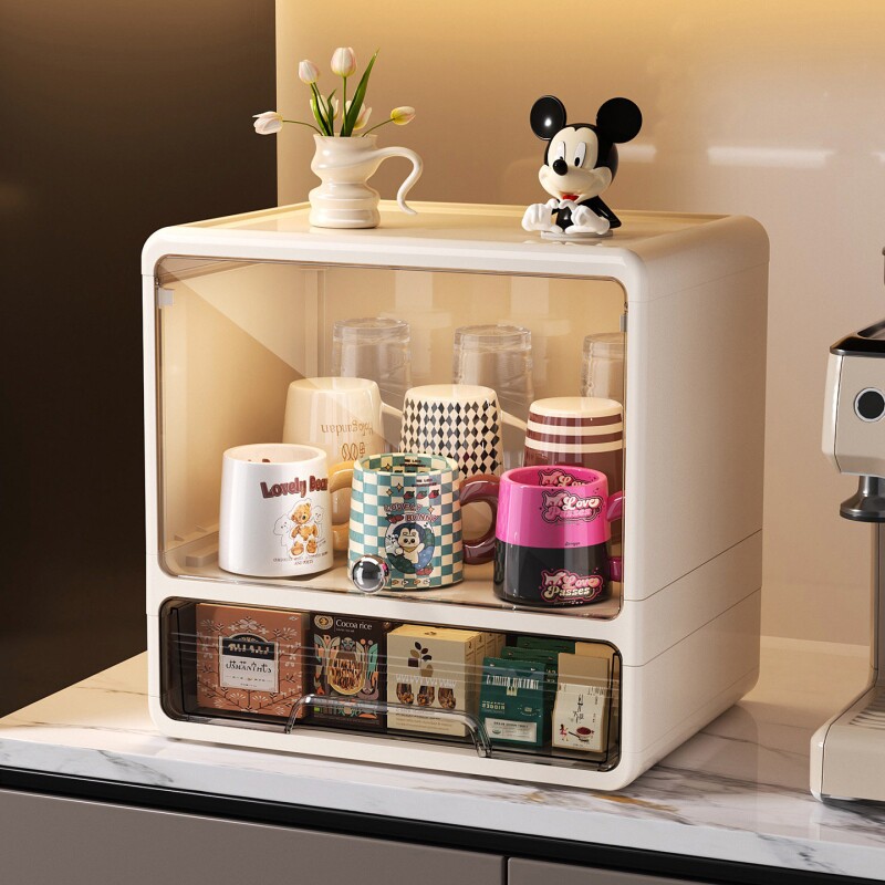 杯架杯子置物架桌面水杯茶杯防尘整理神器餐边柜茶具咖啡杯储物柜