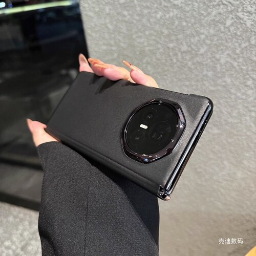 中轴全包适用荣耀MagicV3手机壳Vs3手机壳v5折叠屏华为V3高档防摔新款原机黑边奢华商务外壳铰链保护套男女