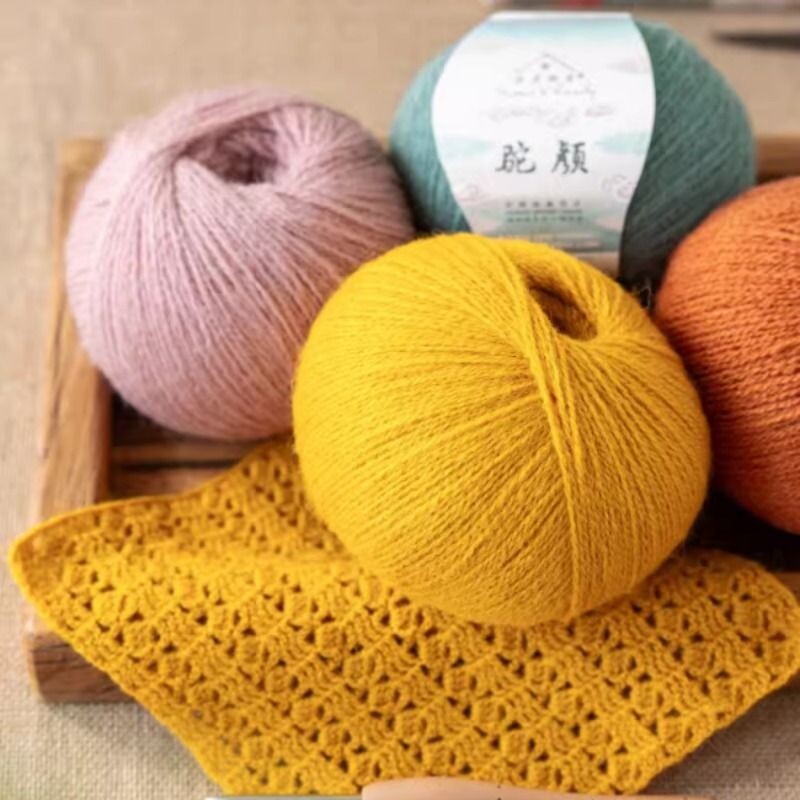 苏苏姐家驼颜手工diy钩棒针毛衣围巾帽宝宝毛线团细毛线中细