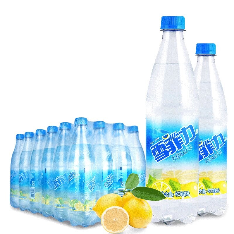 可口可乐雪菲力盐汽水柠檬味600ml*24瓶整箱包邮碳酸汽水饮料瓶装