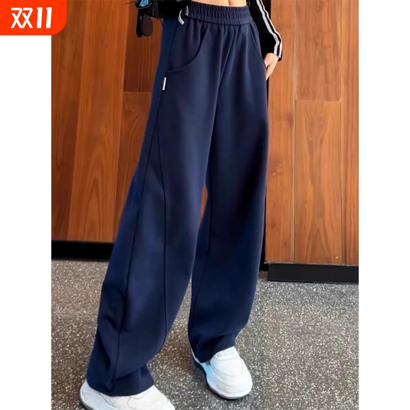 新款长裤中大童秋装休闲裤阔腿裤