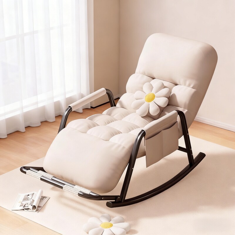 摇椅躺椅阳台成人可睡觉家用休闲椅子单人懒人沙发摇摇椅可躺双人