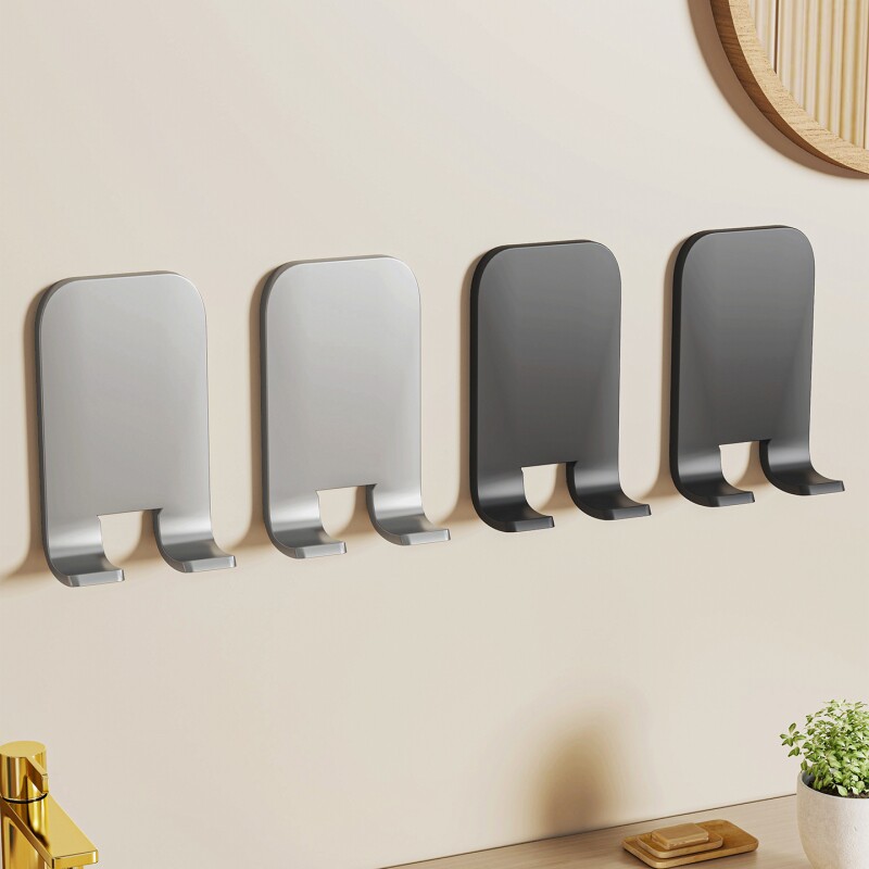 不锈钢剃须刀架子刮胡刀挂钩挂架收纳架浴室贴墙刮脸刀支架卫生间