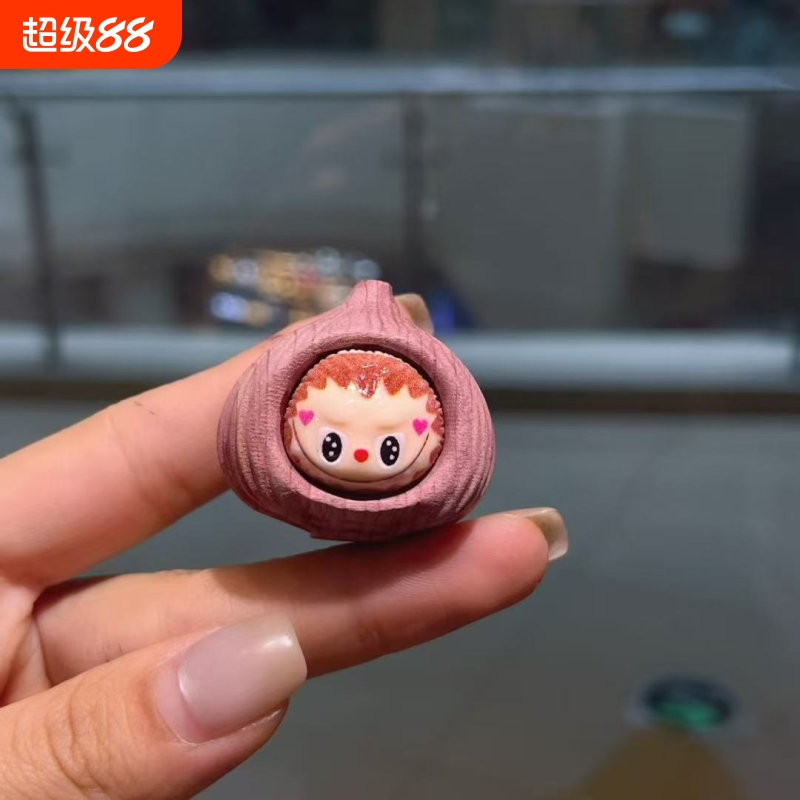 檀木木雕配件板栗奶酪diy手链项链挂件文玩配饰佛珠饰品木