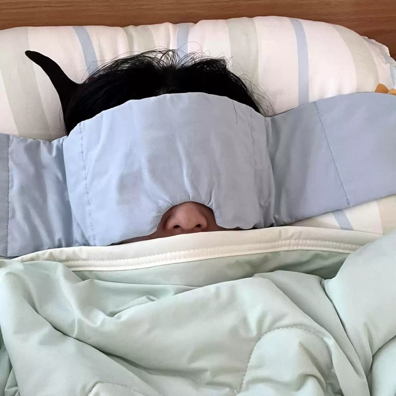 【睡眠好物】重力助眠眼罩遮光缓解眼疲劳蒙眼压力遮眼罩深睡眼枕