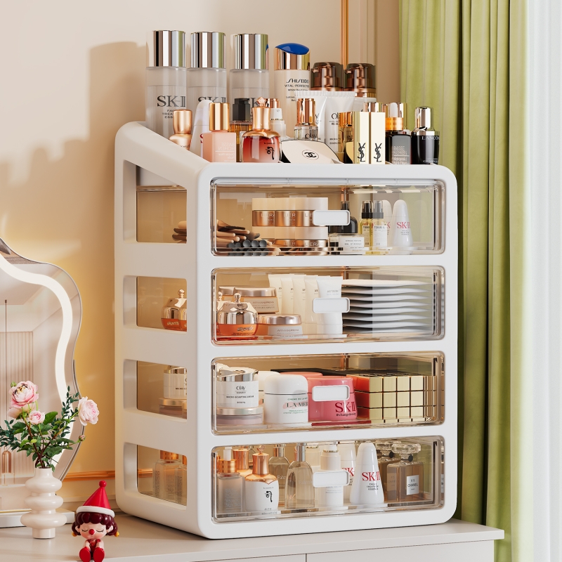 女生抽屉式多层收纳化妆置物架