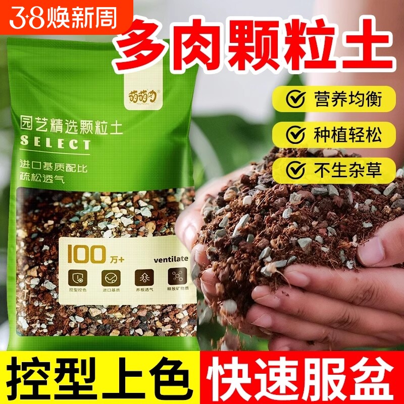 多肉专用颗粒土多肉植物营养土盆栽铺面石叶插纯颗粒种植土壤基质