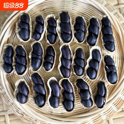 2025年新货云南黑花生带壳富硒普洱种黑皮花生米大粒散装健康